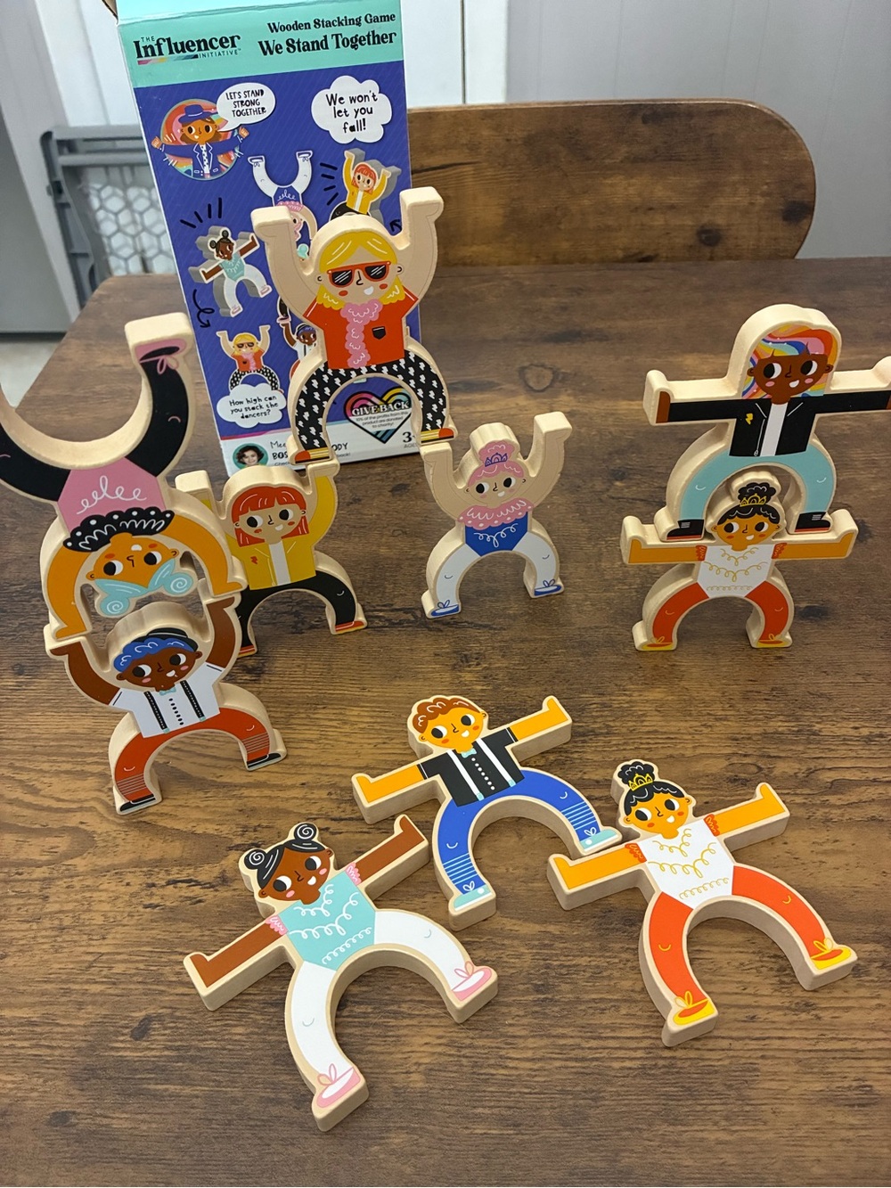 Influencer Initiative Wooden Stacking Game We Stand Together